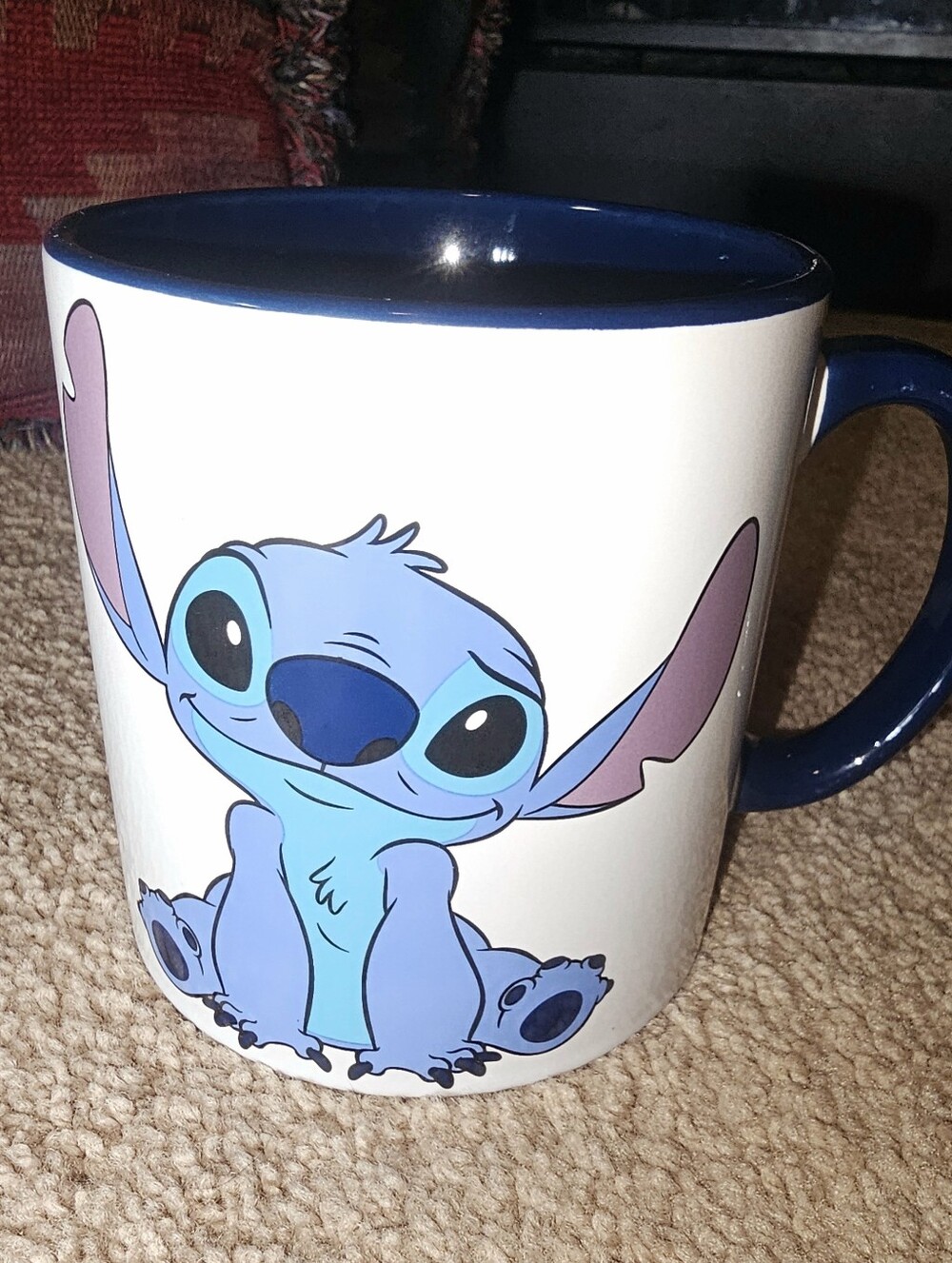 Disney Lilo & Stitch Large Ceramic Mug Cup 20oz. Stitch Sitting